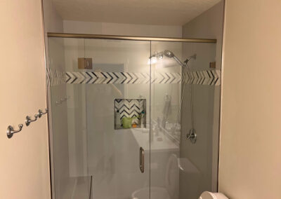 glass door bathroom remodel - Renovate Ease