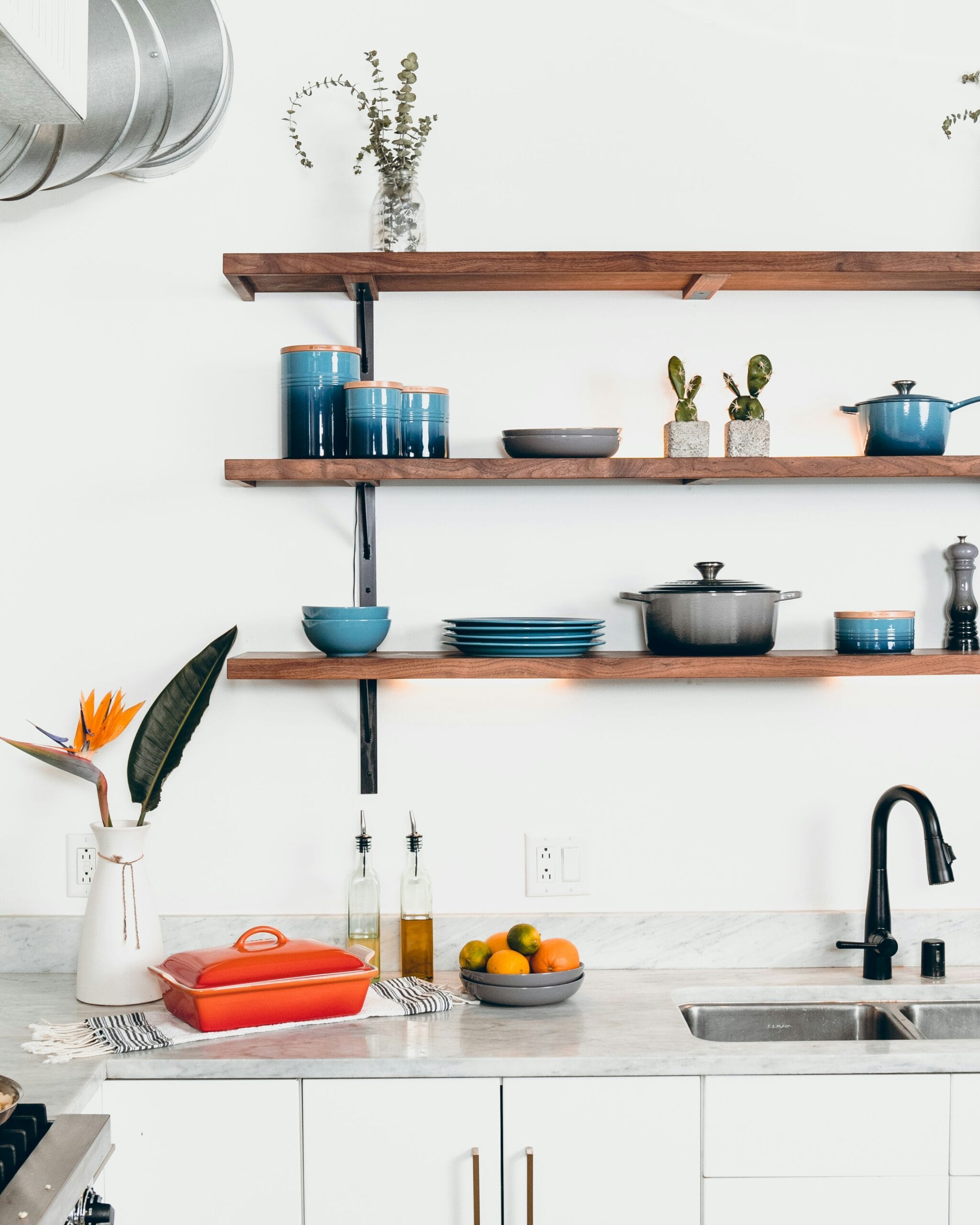 open shelving to demonstrate utah kitchen renovation
