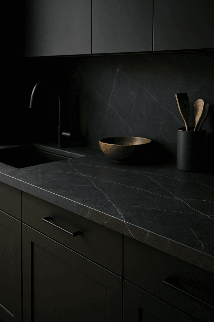 soapstone kitchen countertop | best kitchen countertop materials | Renovate Ease kitchen and bathroom remodels Utah